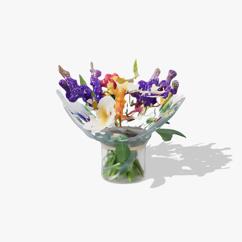 Vibrant Floral Arrangement model pack